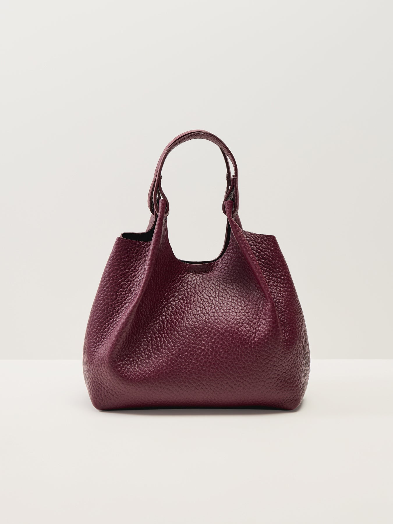 Dua Medium Leather Crossbody Bag Berry Wine