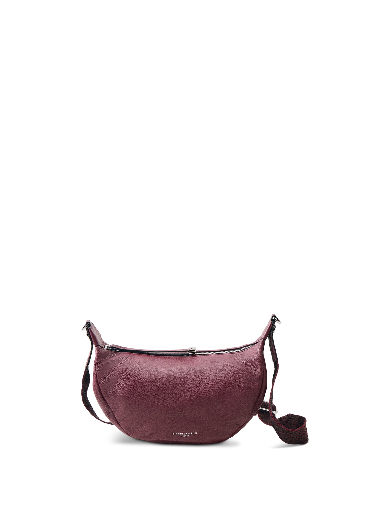 Aisha Crescent Crossbody Wine