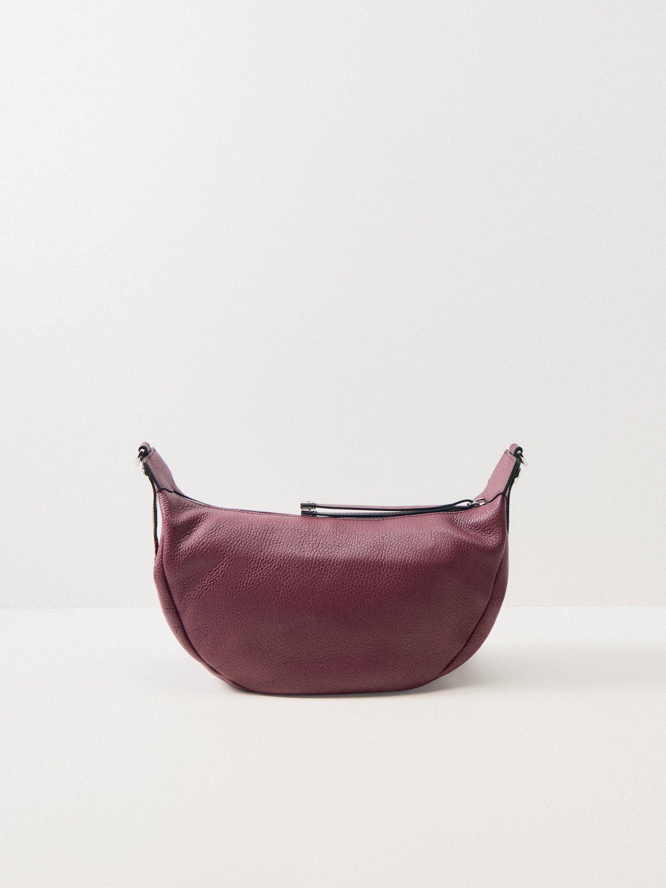 Aisha Crescent Crossbody Wine