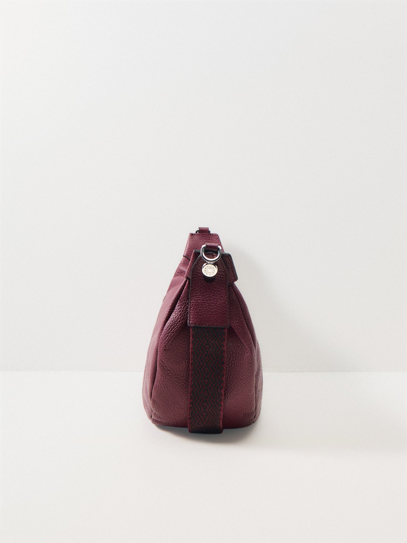 Aisha Crescent Crossbody Wine