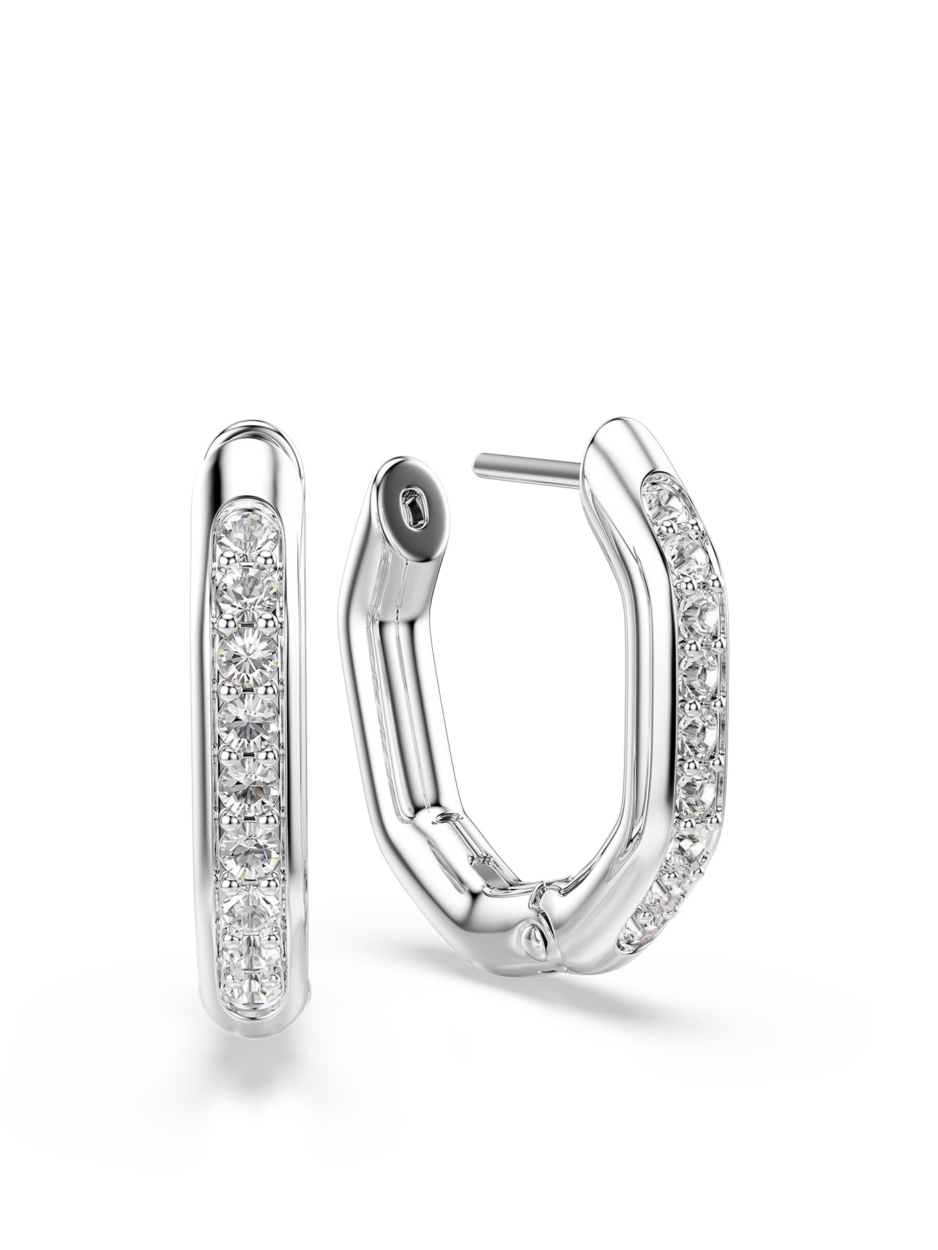 Dextera Crystal Hoop Earrings