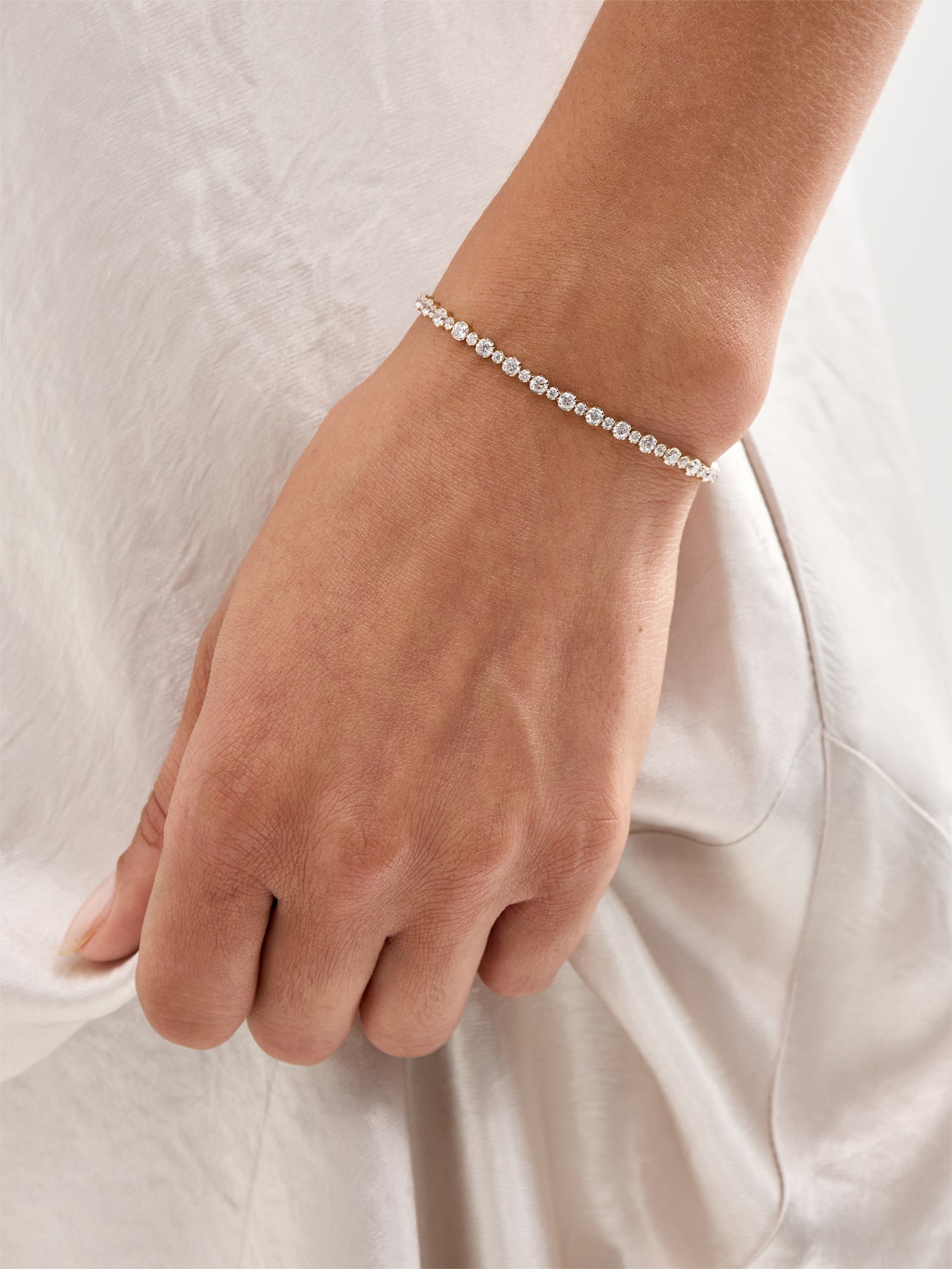 Matrix Zirconia Tennis Bracelet Gold