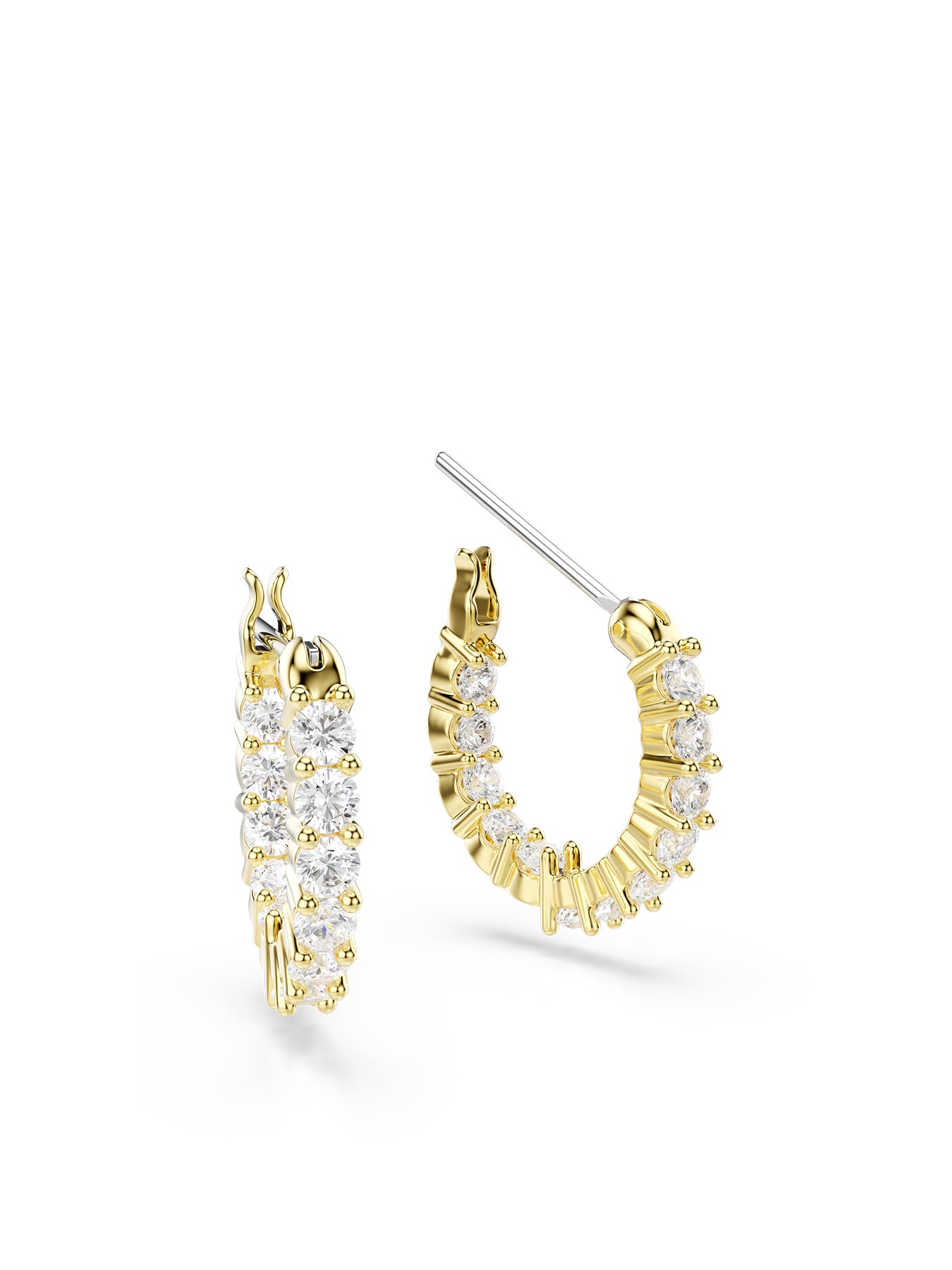 Matrix Round Cut Hoop Earrings