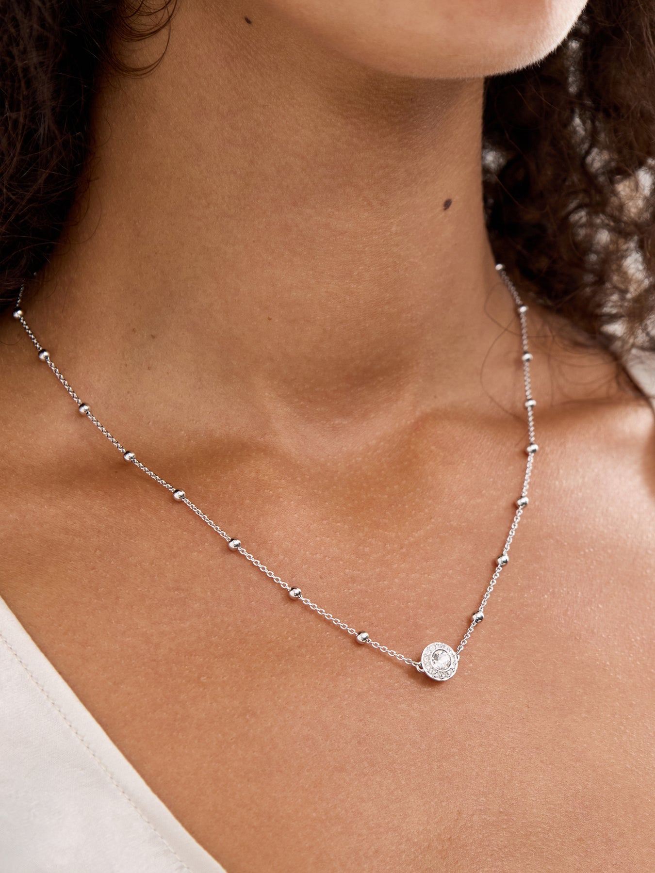 Una Angelic Double Sided Motifs Pendant Necklace Gold