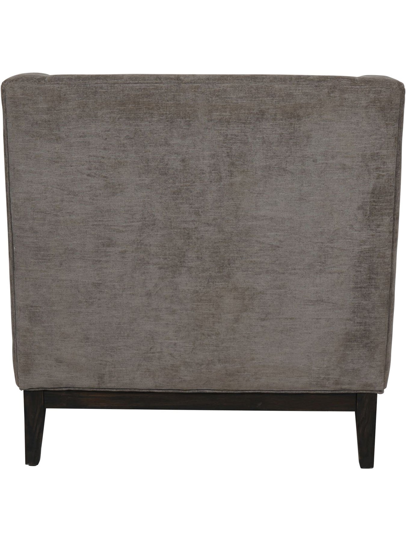 Theodore Buttoned Armchair in Warm Grey Fabric