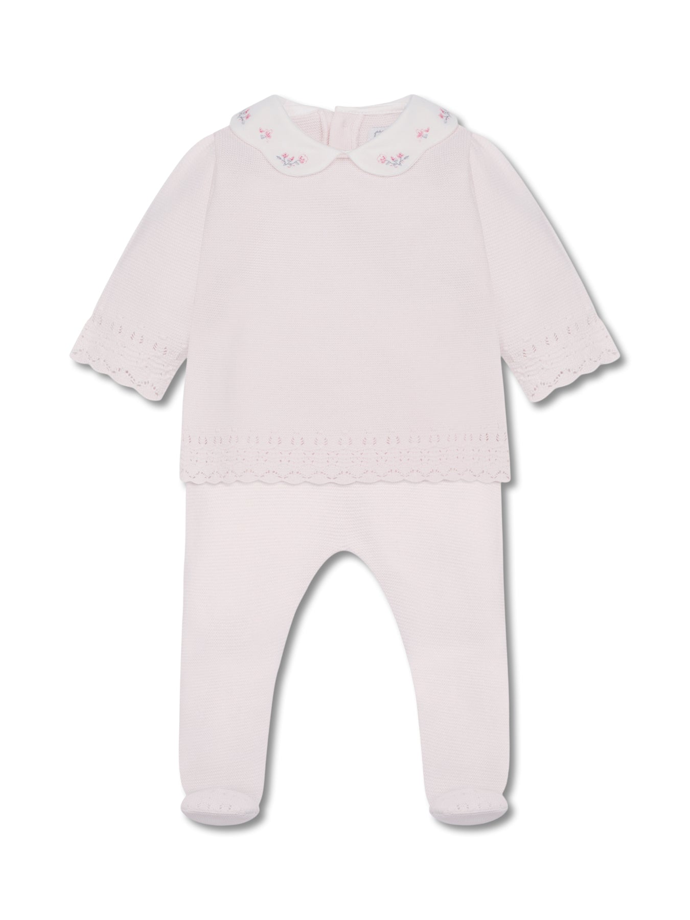 Kaitlin Baby Knit Two-Piece Set Baby Pink