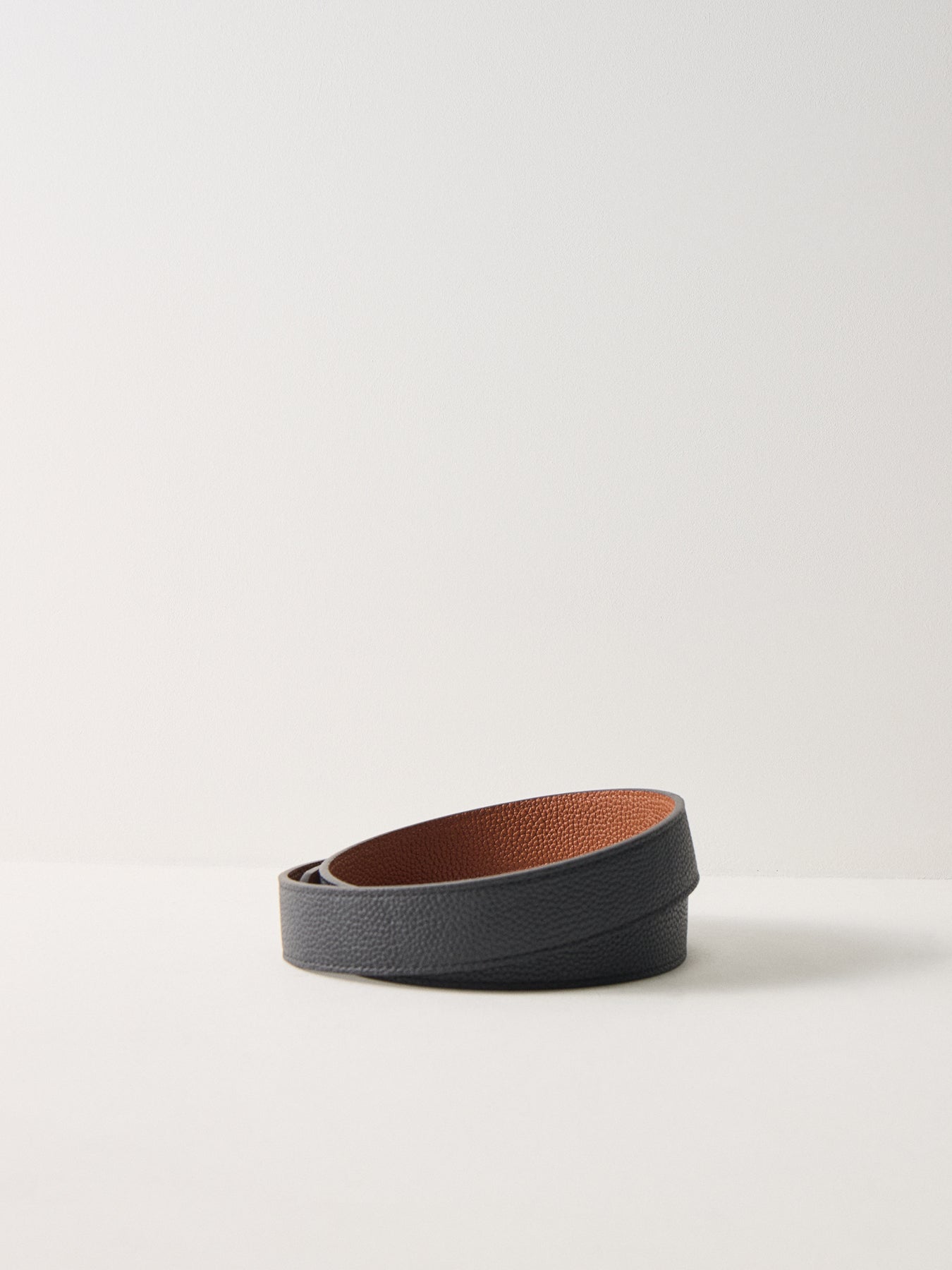 Reversible Leather Belt Black