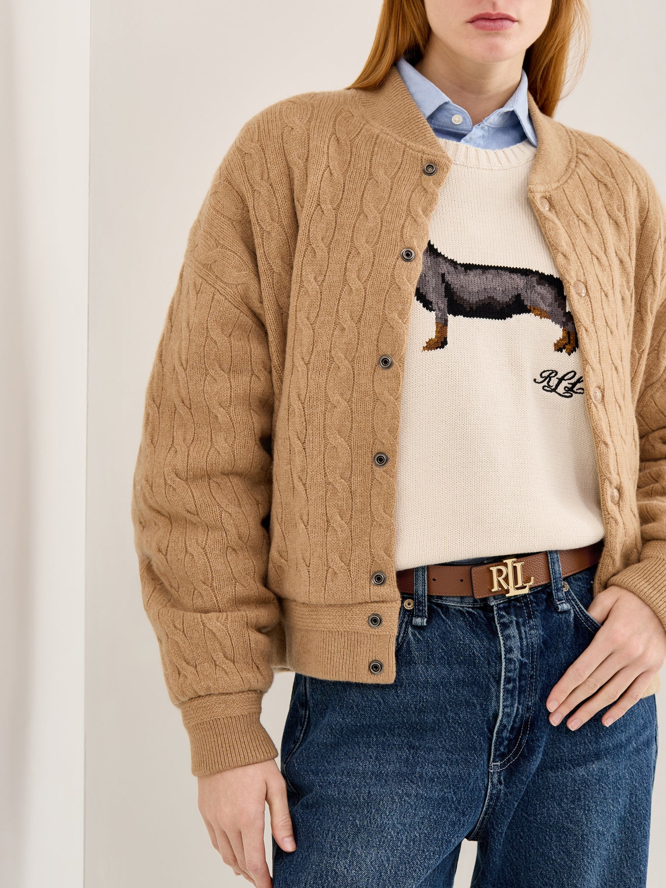 Reversible Leather Belt Tan