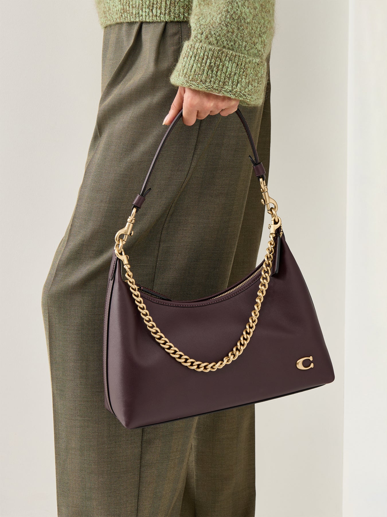 Juliet Shoulder Bag Leather Burgundy