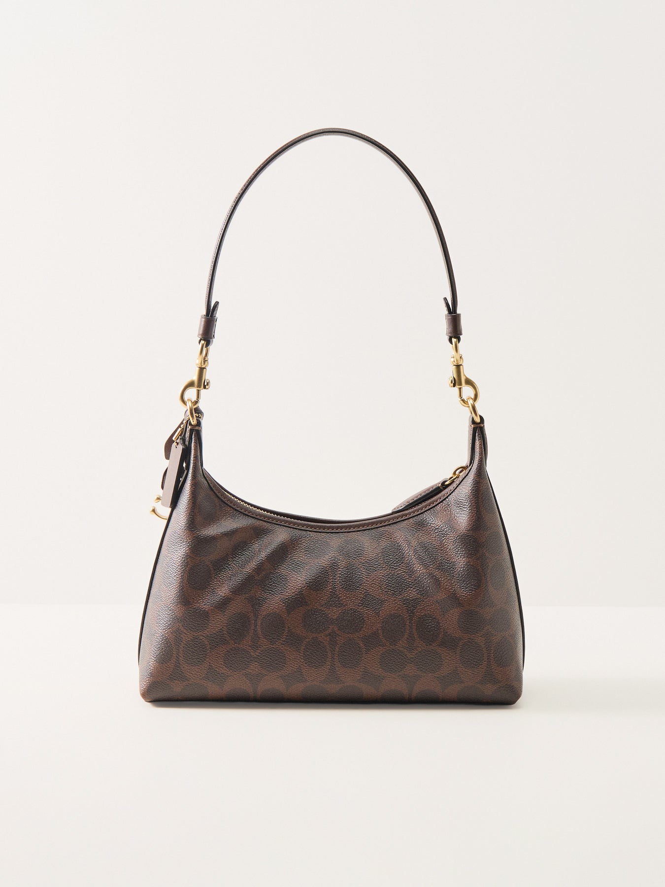 Signature Shoulder Bag Canvas Beige