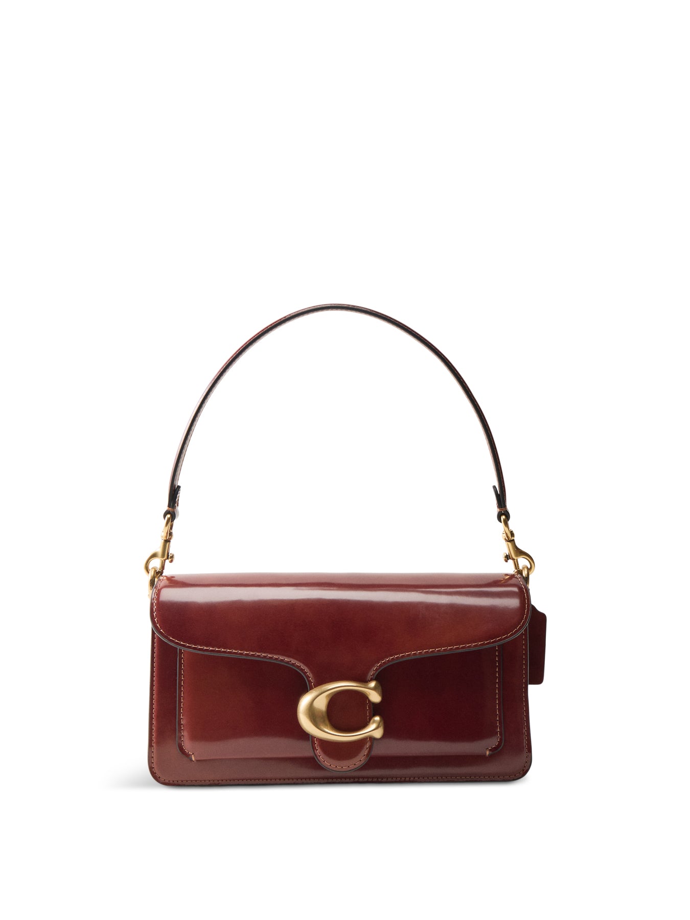 Spazzolato Leather Tabby Shoulder Bag Neutral