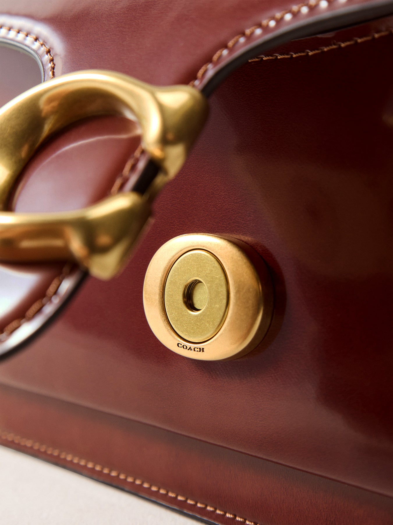 Spazzolato Leather Tabby Shoulder Bag Neutral