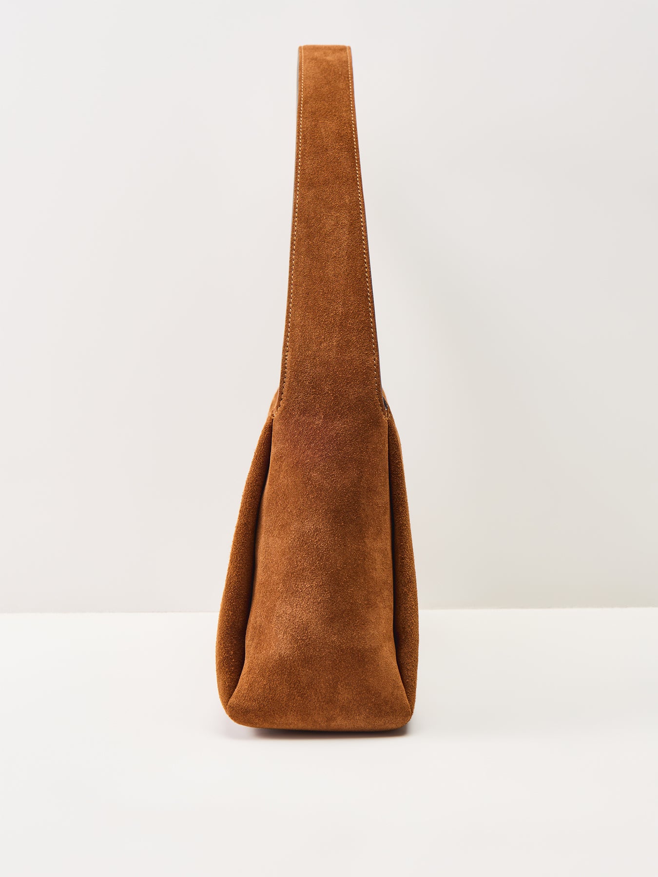 Lola Suede Shoulder Bag Warm Brown