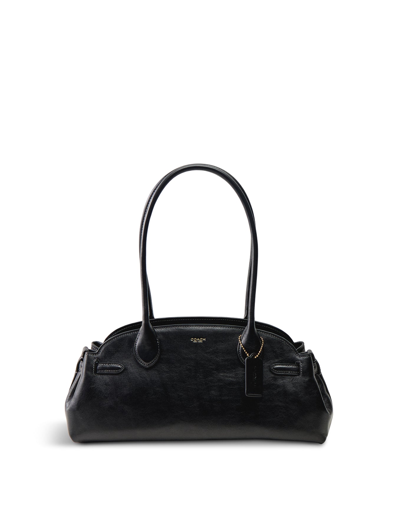 Empire 34 Glazed Leather Carryall Black
