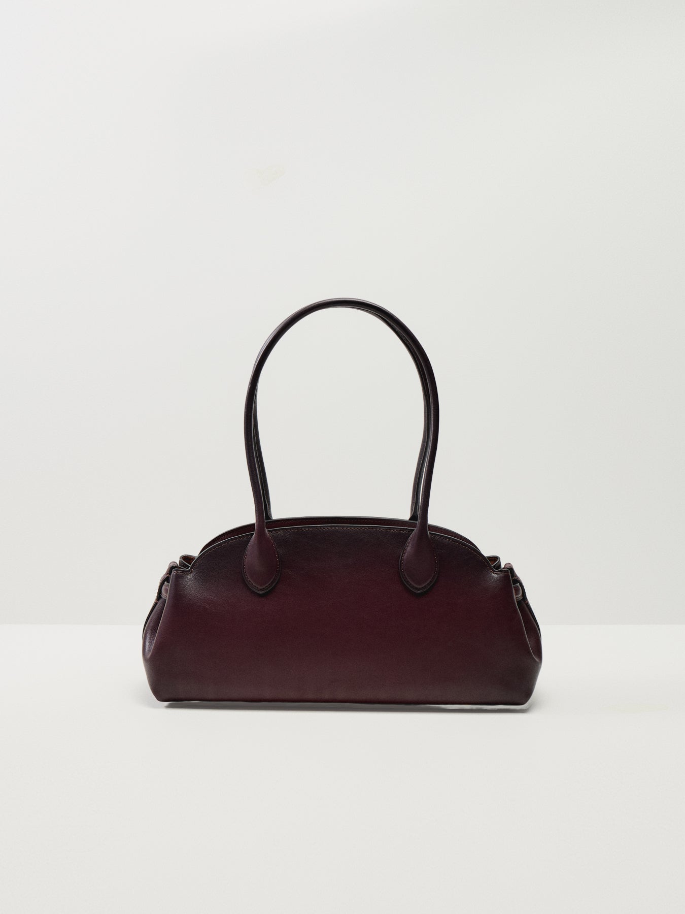 Natural Grain Leather Empire Carryall 34 Merlot