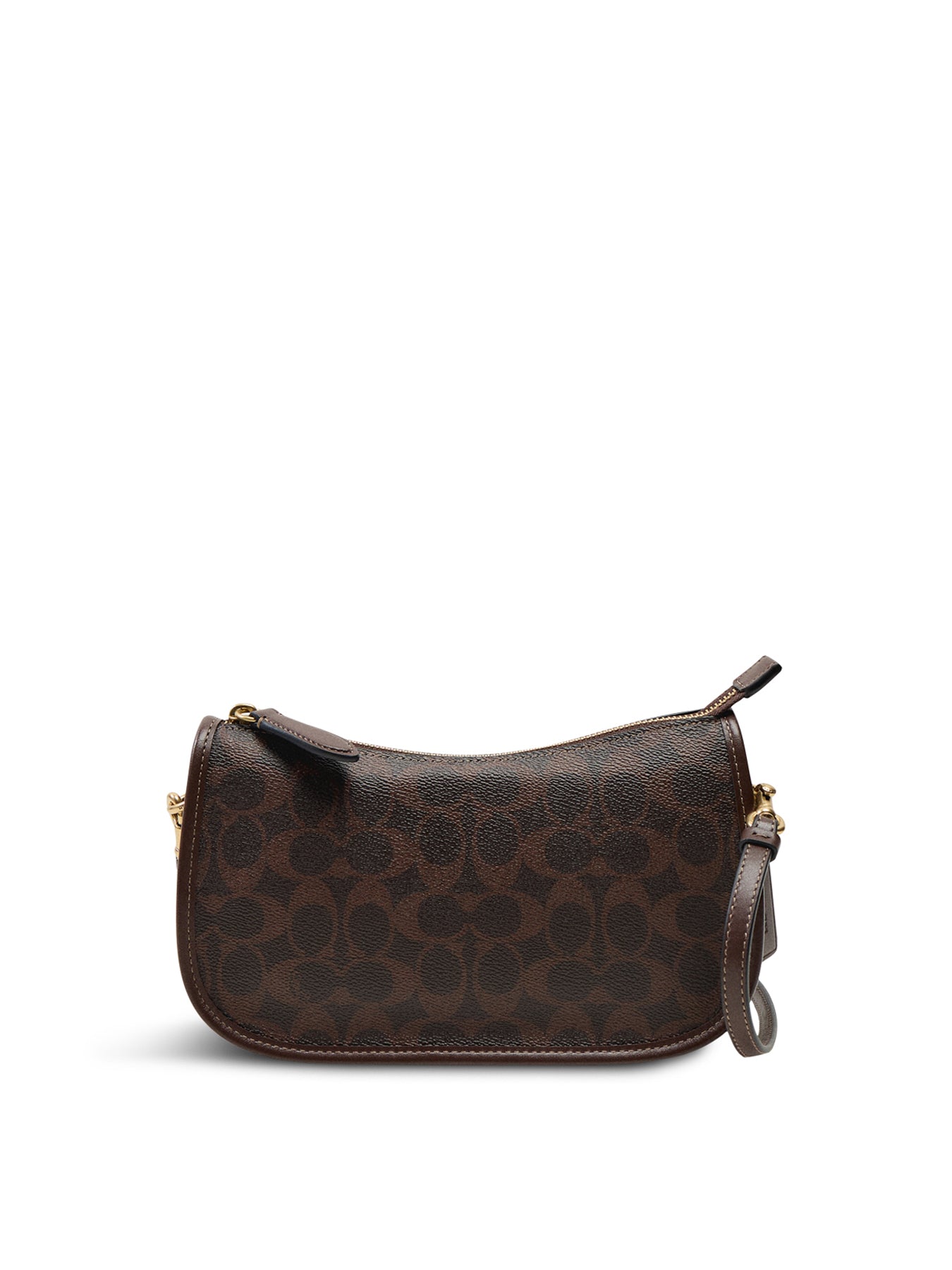 Waverly Signature Leather Canvas Shoulder Bag Maple