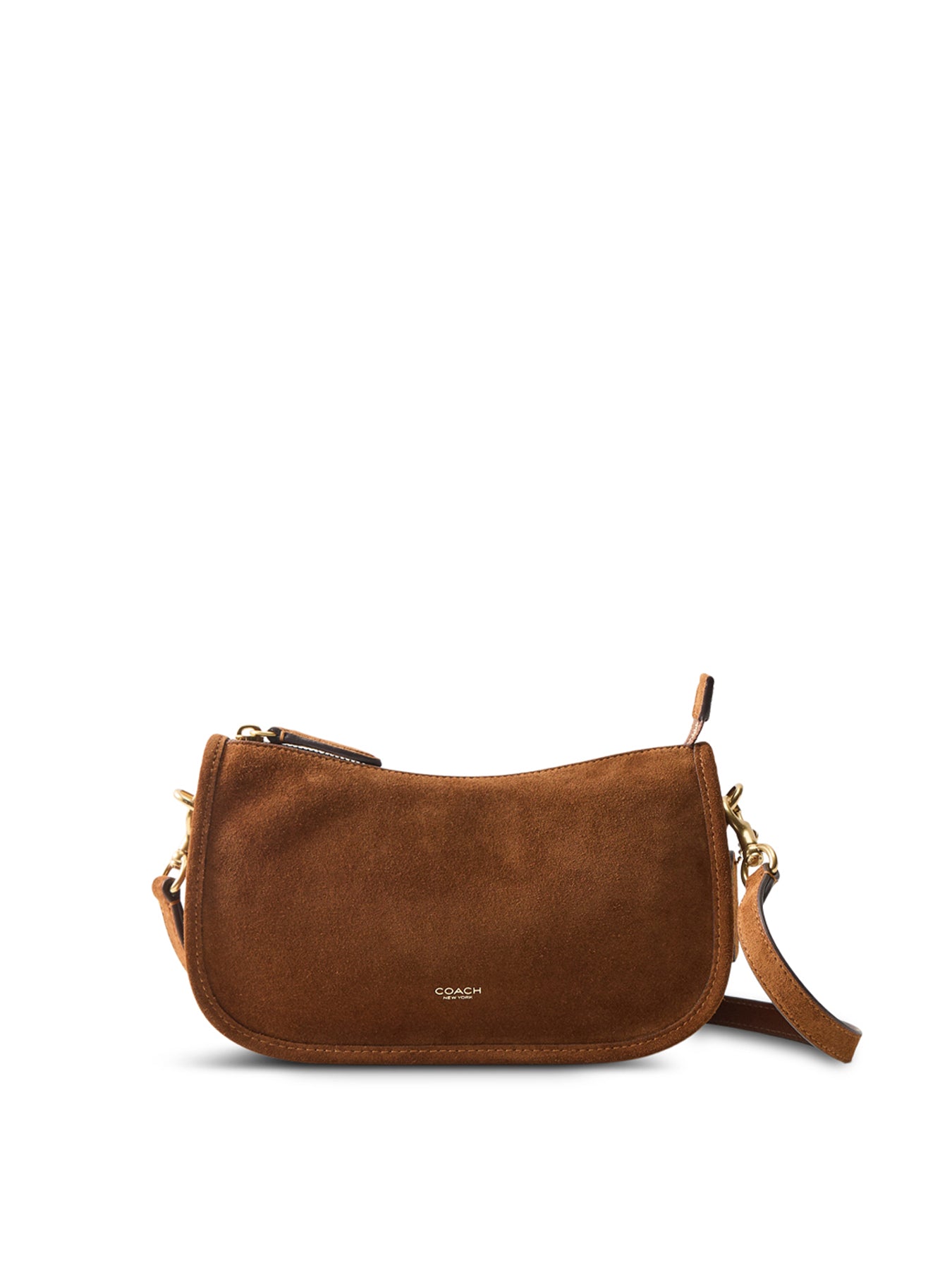 Waverly Suede Shoulder Bag Warm Brown