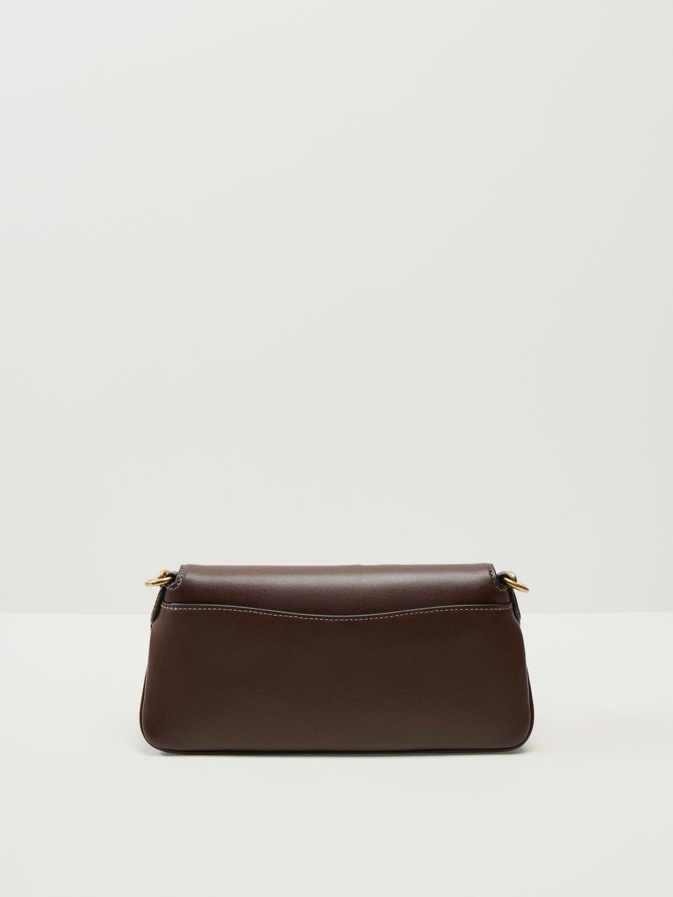 Refined Calf Leather Jet Shoulder Bag Maple