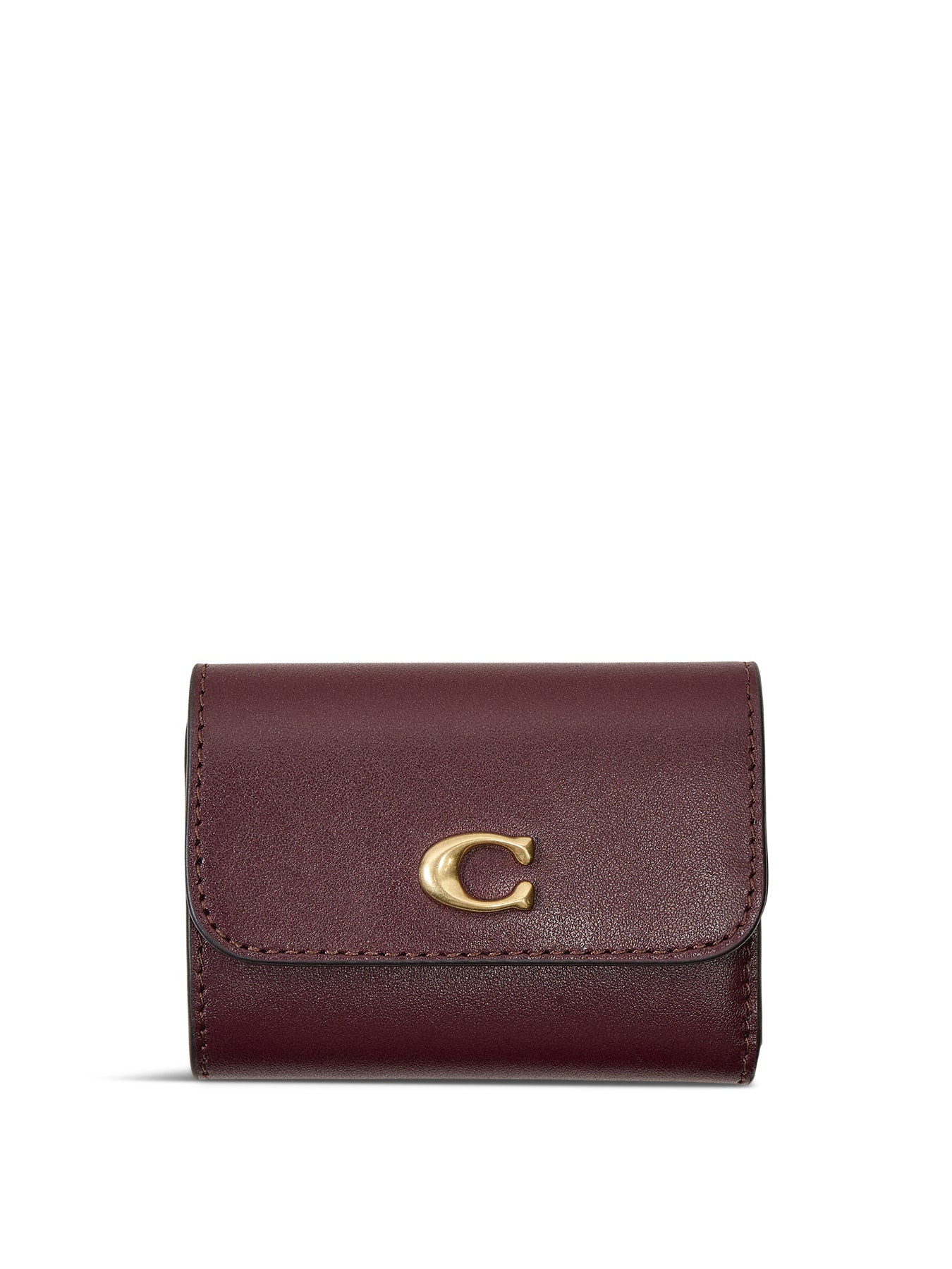 Colorblock Leather Essential Card Holder Wallet Merlot Multi