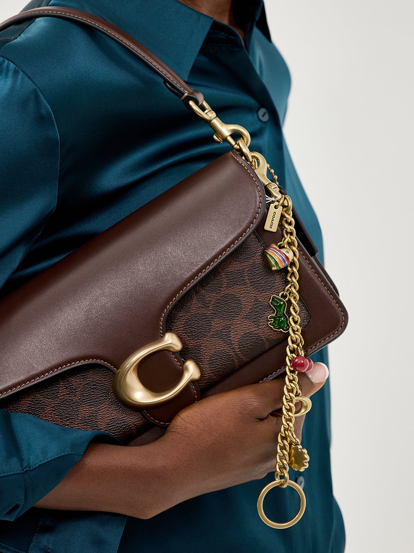 Motif Chain Bag Charm Multi