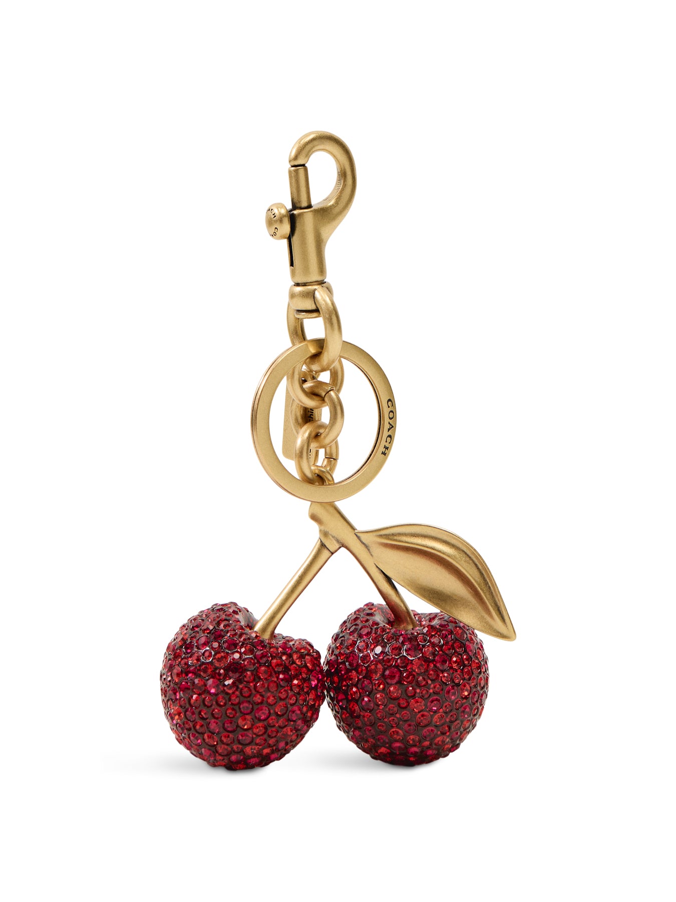 Small Crystal Cherry Bag Charm