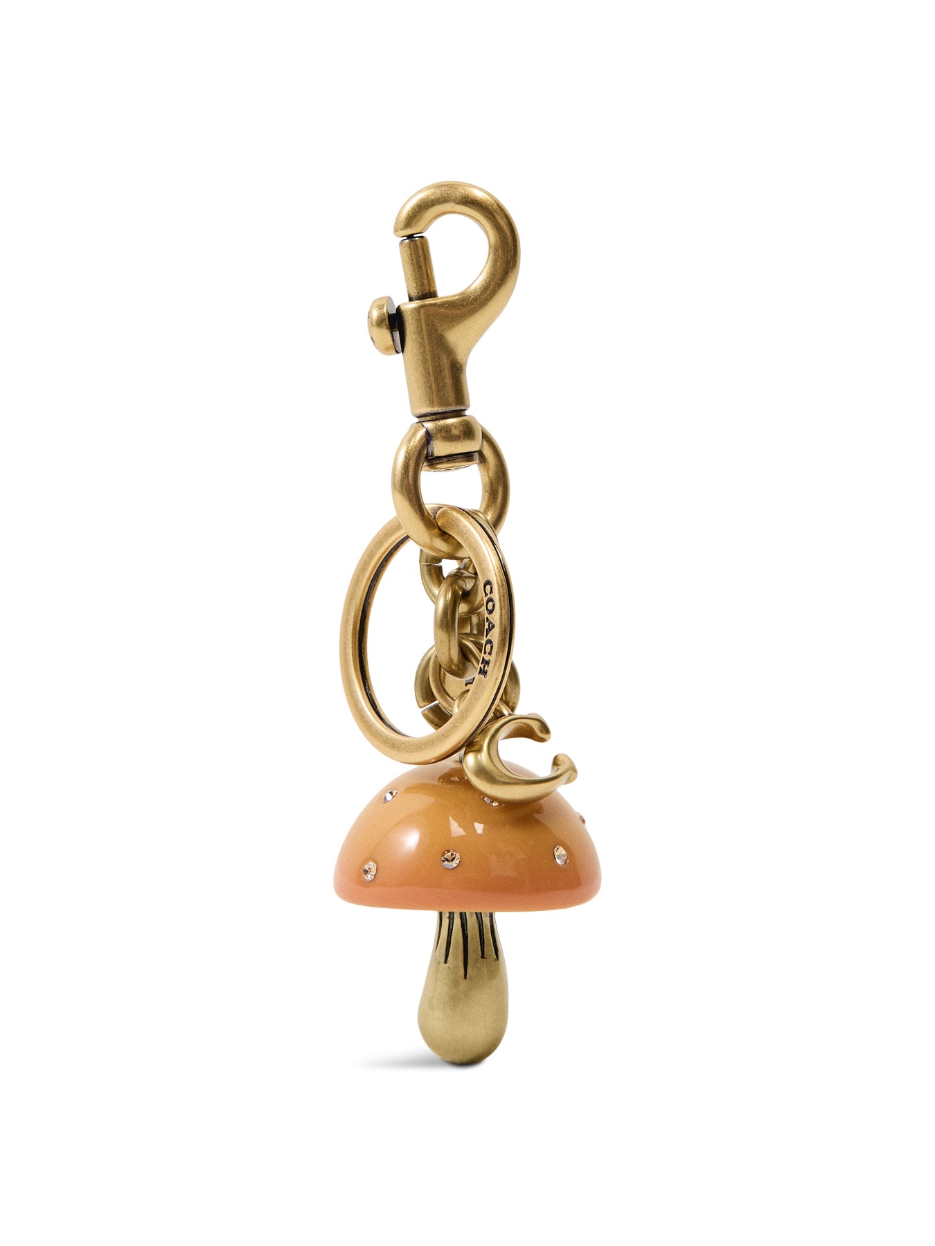 Resin Mushroom Bag Charm Mustard