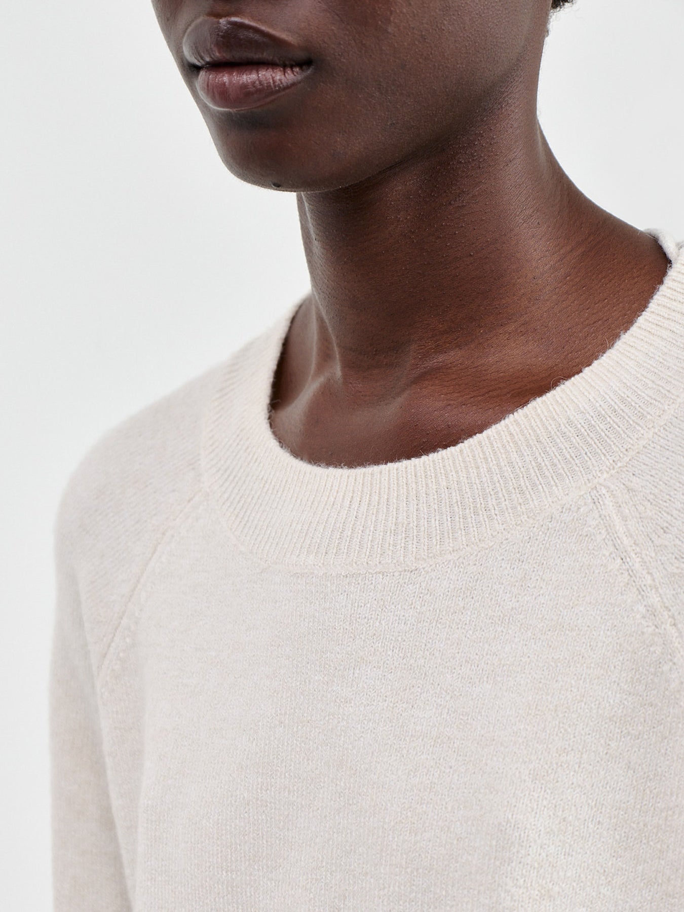 Doffy Recycled Polyester-Blend Blouse Cream