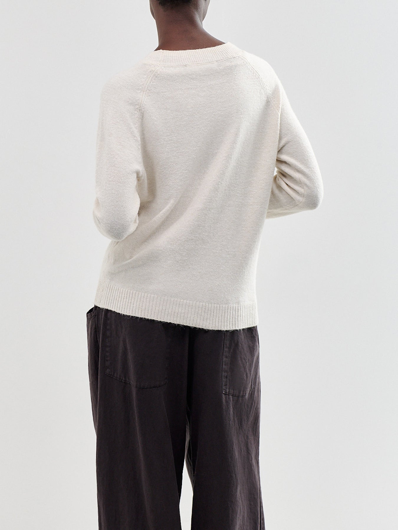 Doffy Recycled Polyester-Blend Blouse Cream
