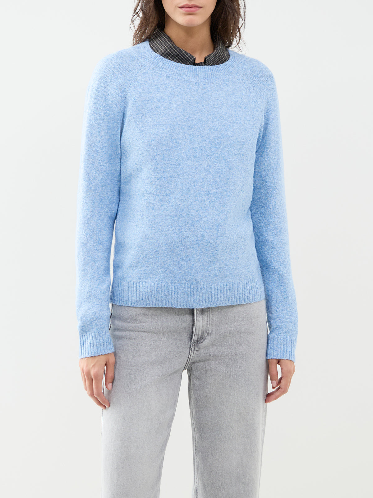 Doffy Long Sleeve Round Neck Top