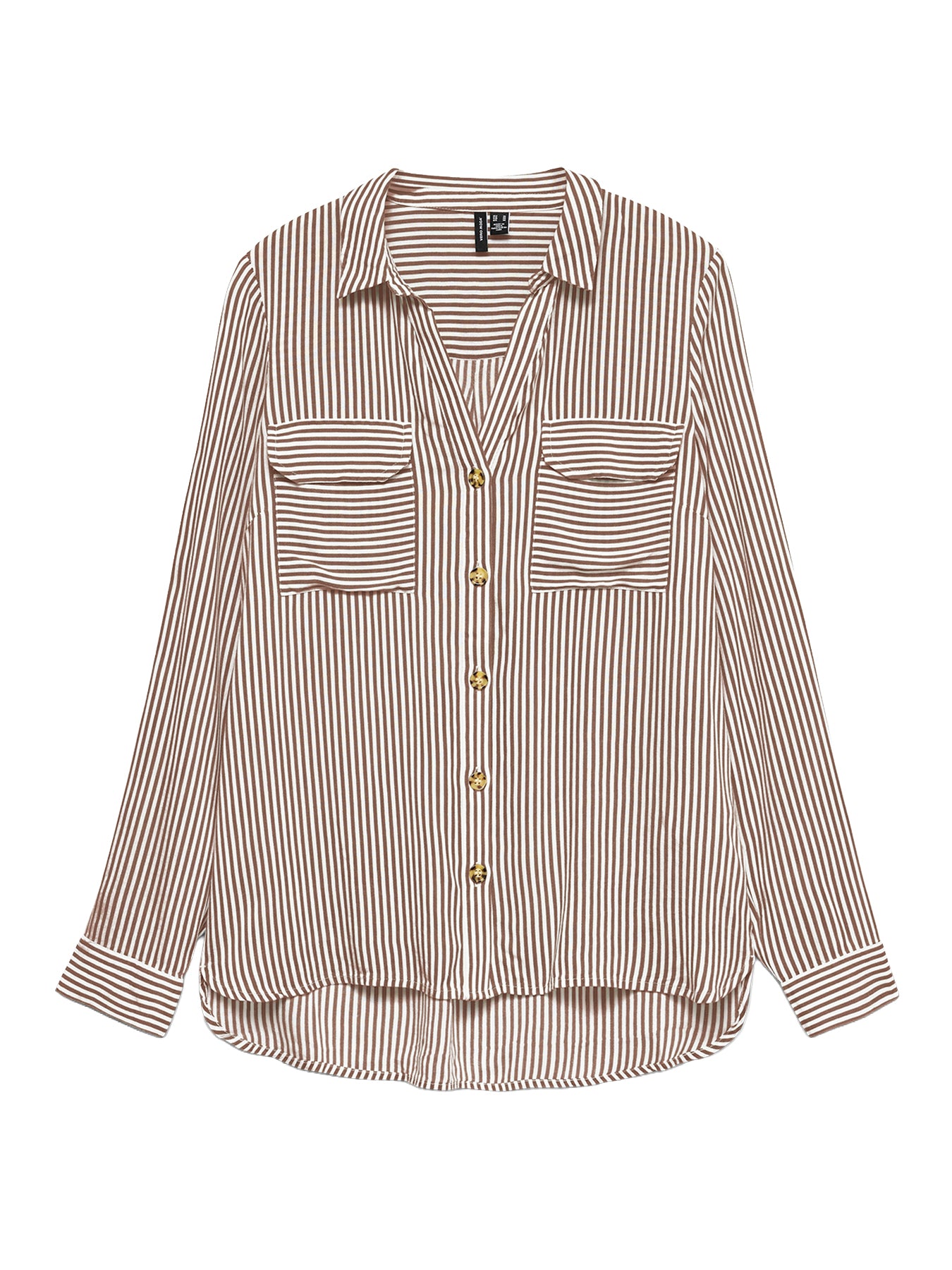 Bumpy Long Sleeve Shirt Brown