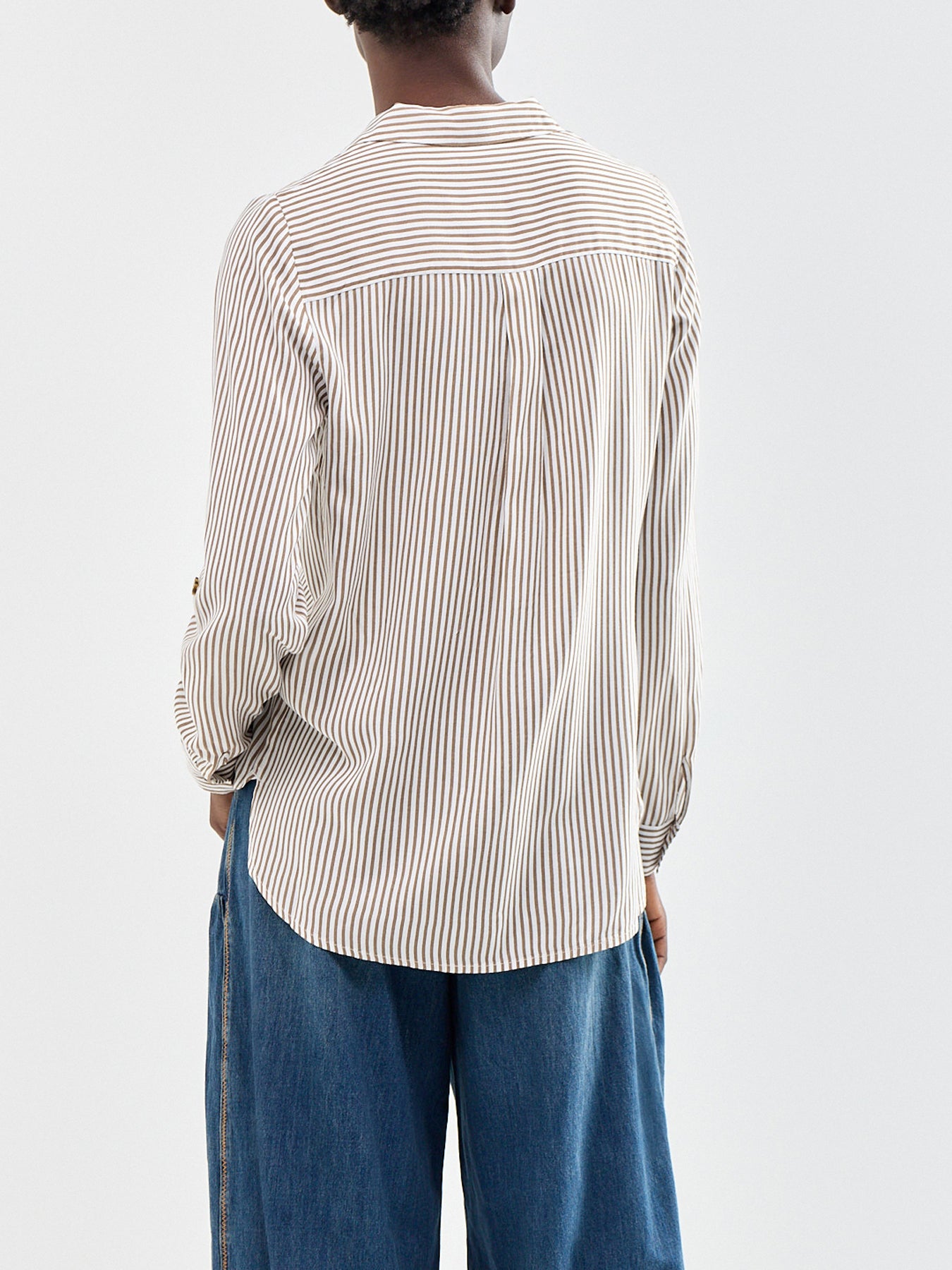Bumpy Long Sleeve Shirt Brown
