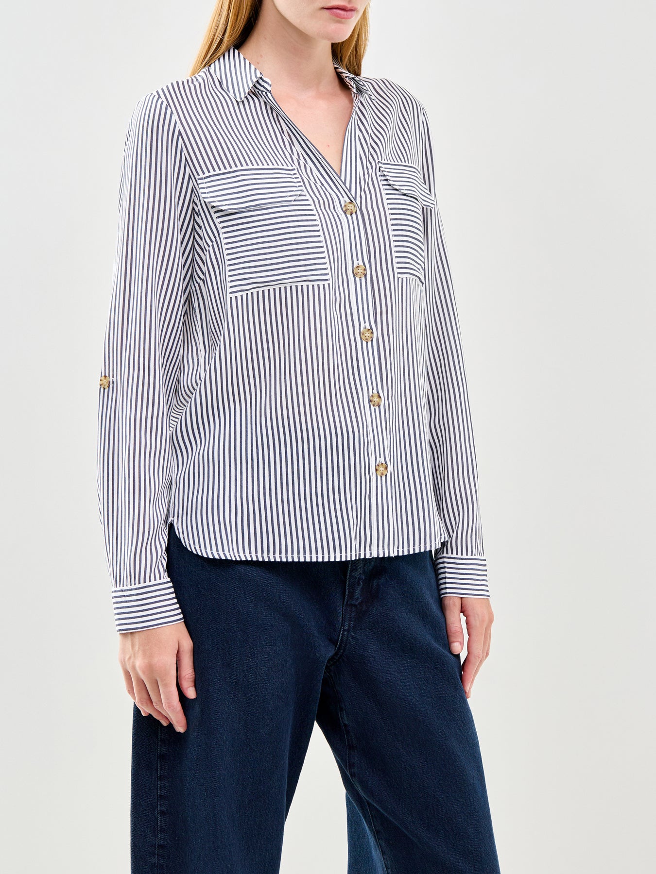 Bumpy Long Sleeve Shirt Blue