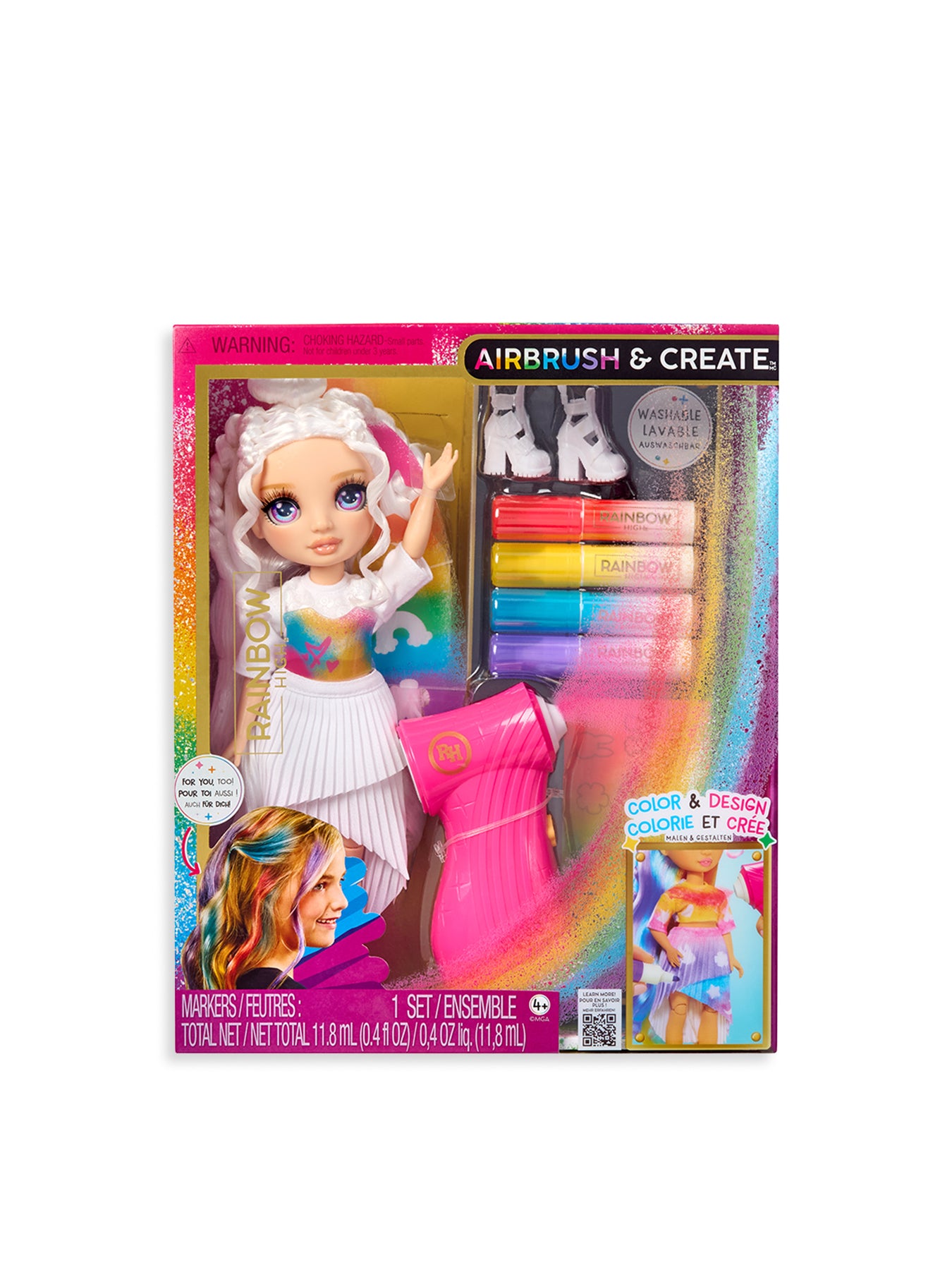 Air Brush Create Fashion Dolls Purple Eyes