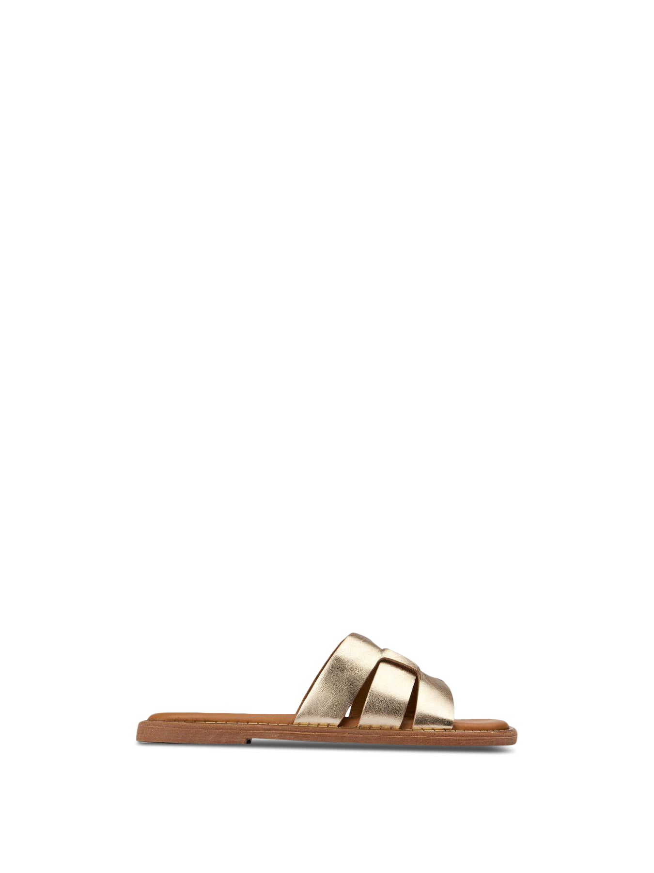 SOLE Nura Slide Sandals Gold