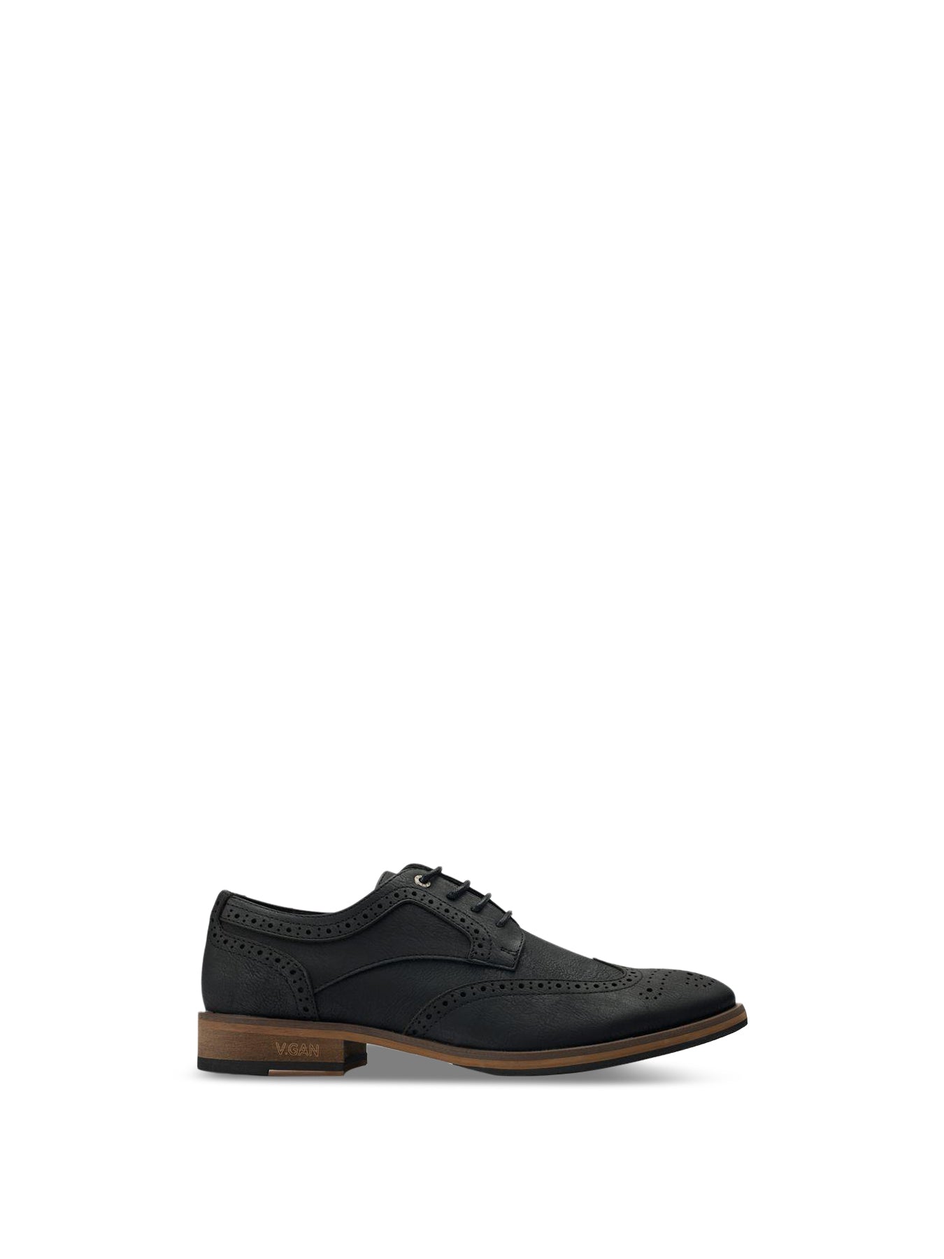 V.Gan Vegan Barley 2 Brogues Black