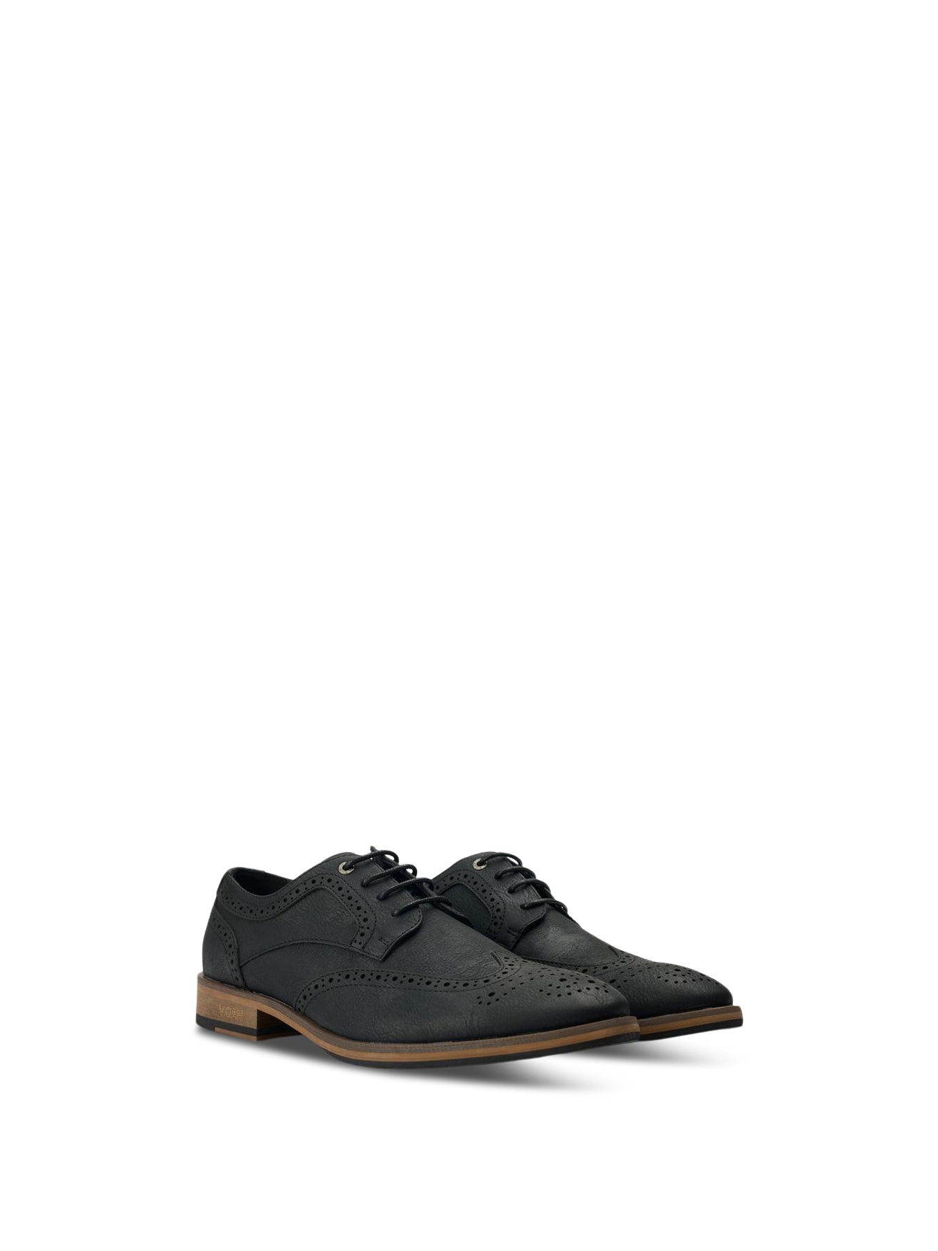 V.Gan Vegan Barley 2 Brogues Black