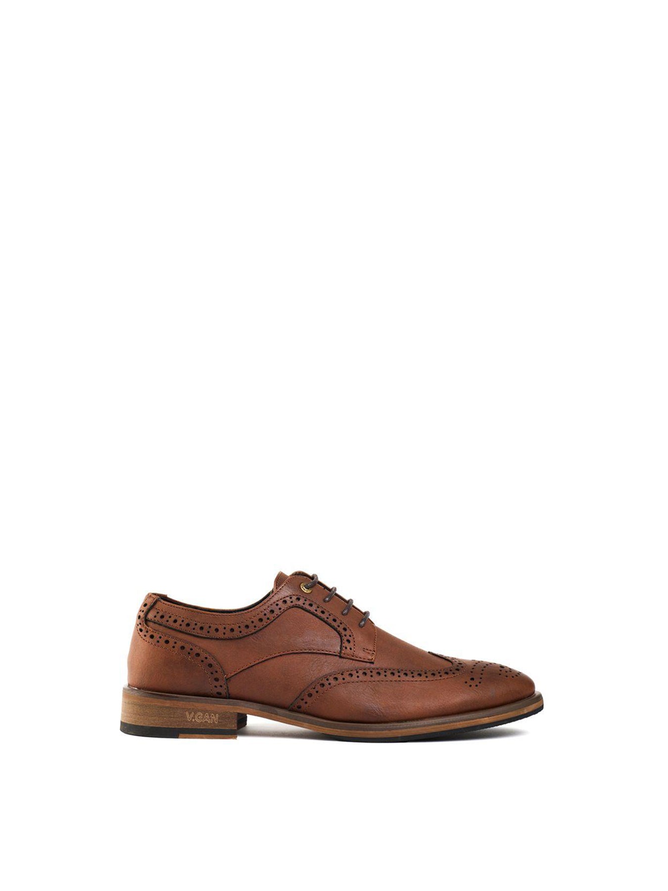 Barley 2 Vegan Brogue Shoes Tan