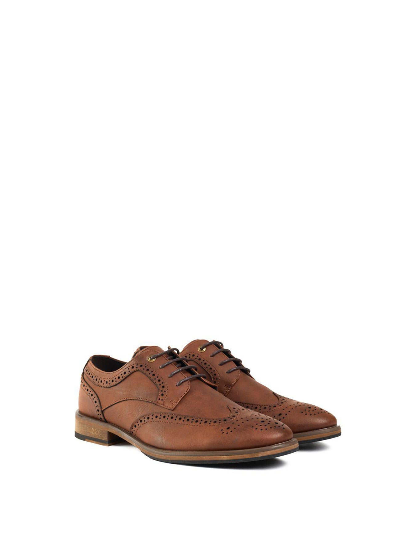 Barley 2 Vegan Brogue Shoes Tan
