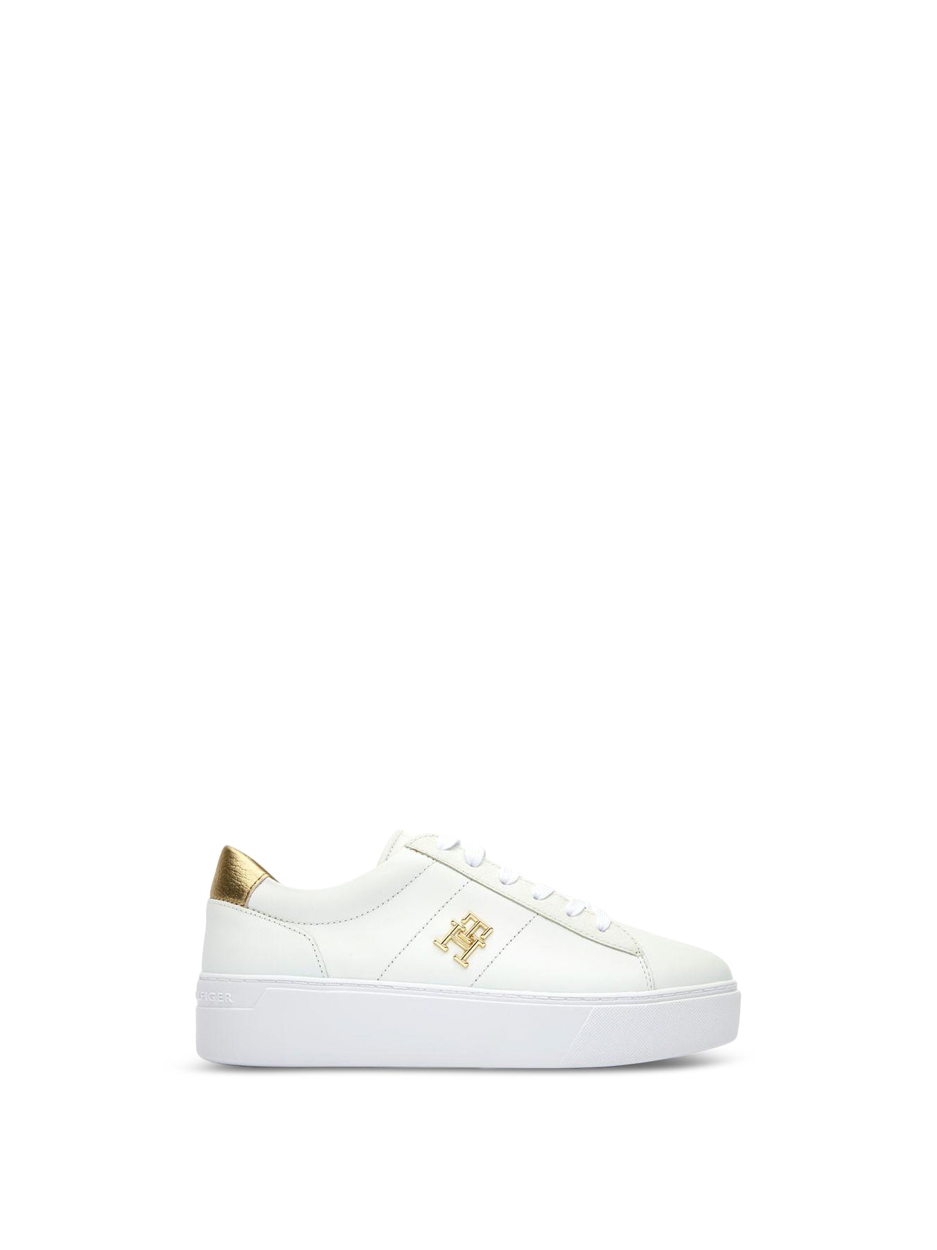 TOMMY HILFIGER Platform Court Sneaker Metallic Trainers