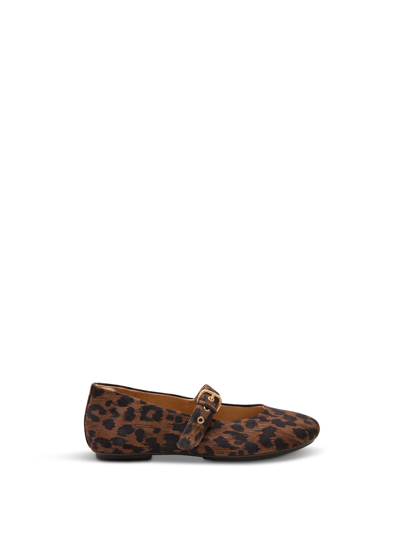 Delicato Leopard Suede Mary Janes