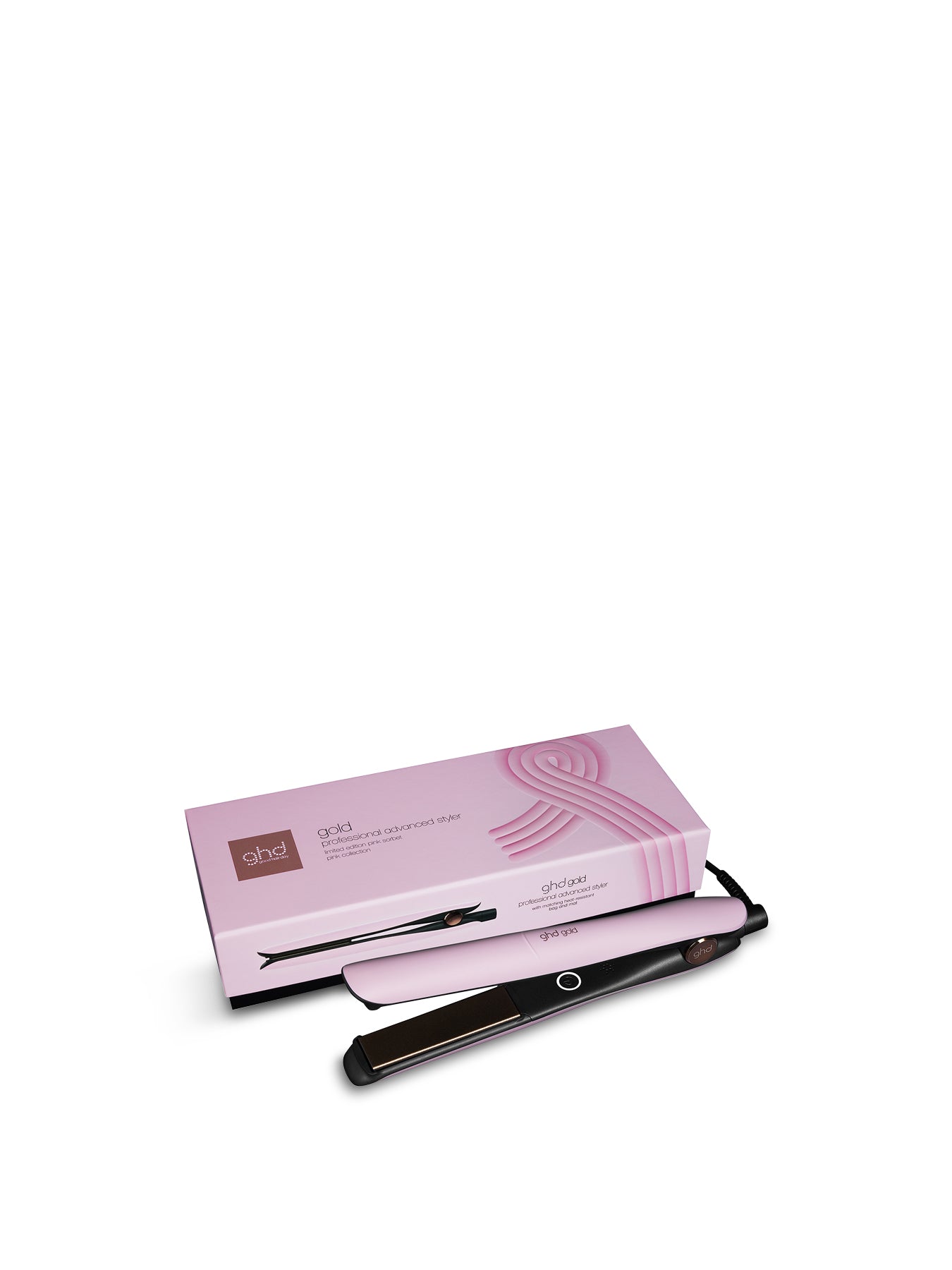 Gold Charity Limited Edition Hair Straightener in Pink Sorbet