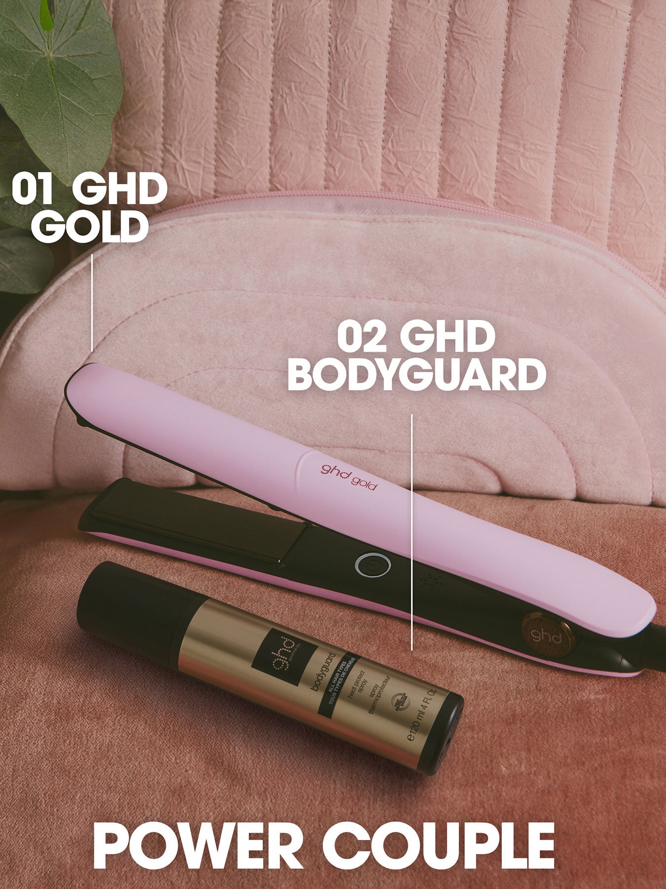 Gold Charity Limited Edition Hair Straightener in Pink Sorbet