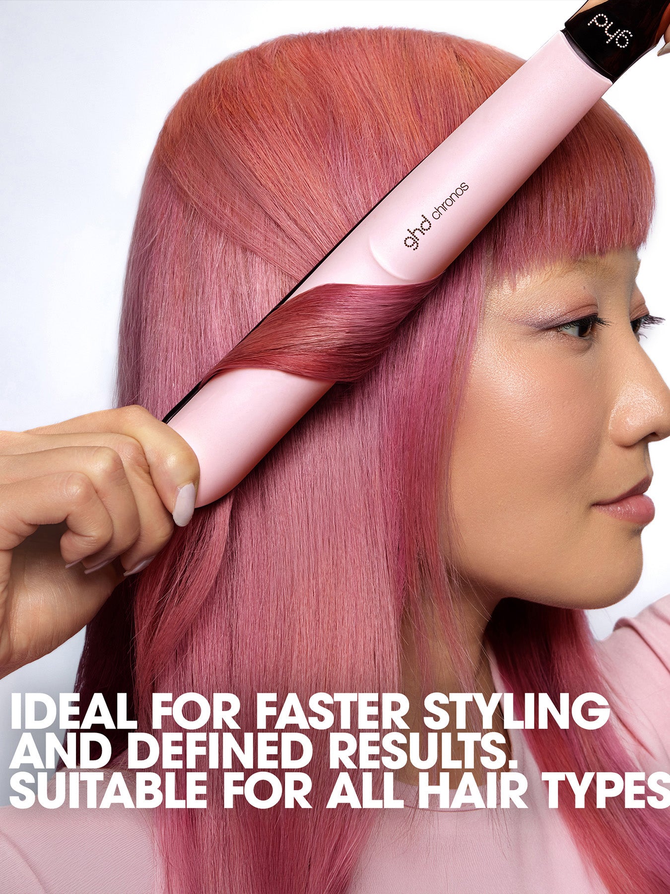Chronos Charity Limited Edition Hair Straightener in Pink Sorbet