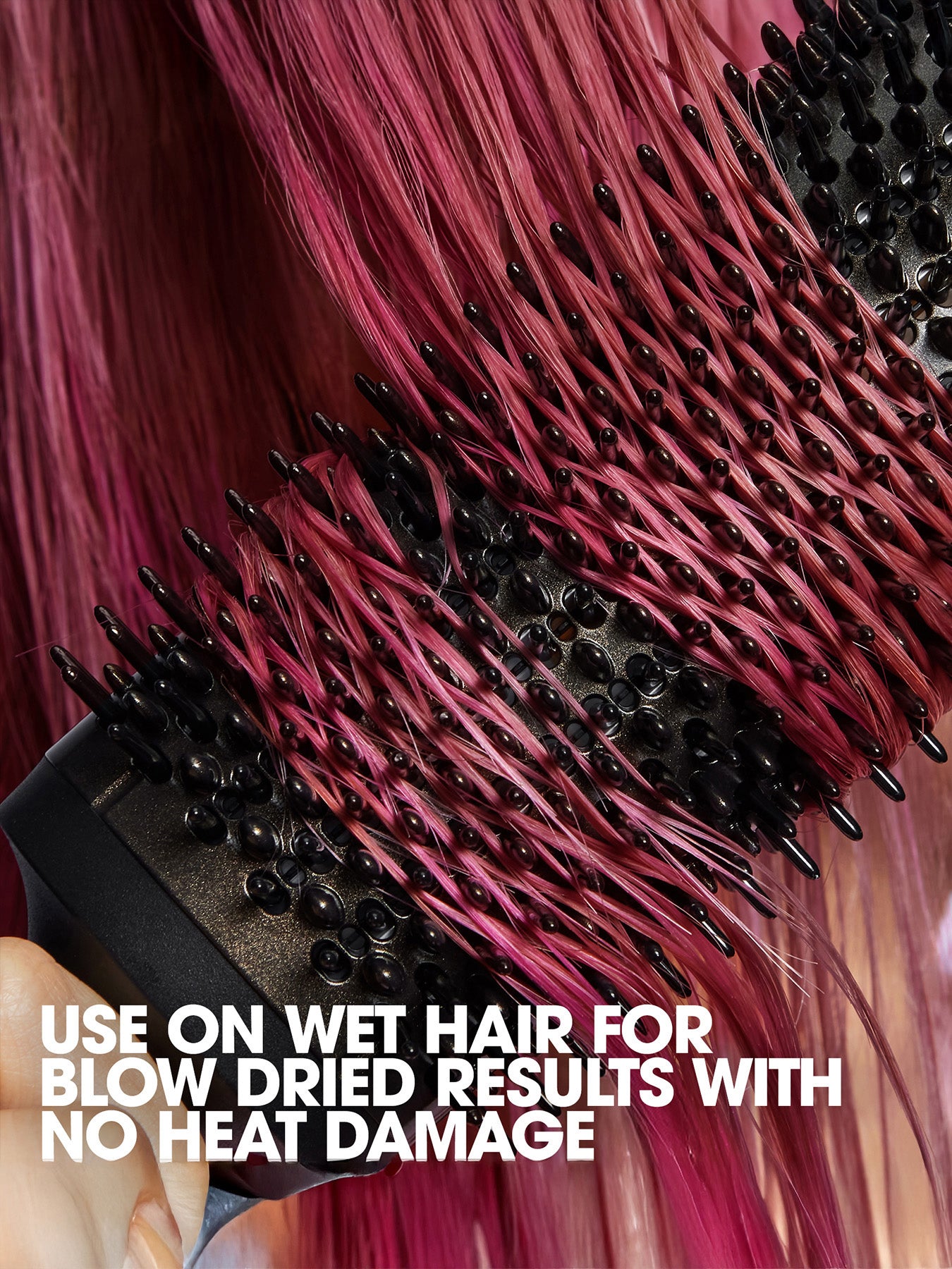 Duet Blowdry Charity Limited Edition Hair Dryer Brush in Pink Sorbet