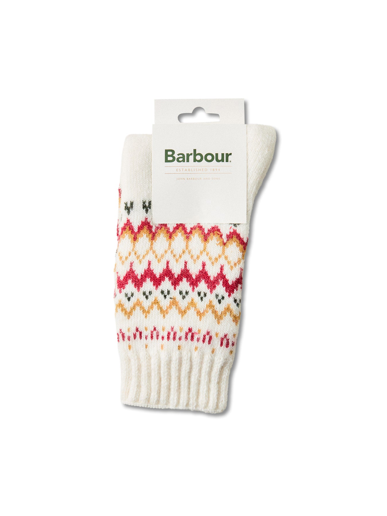 Kingsford Fair Isle Socks Cloud