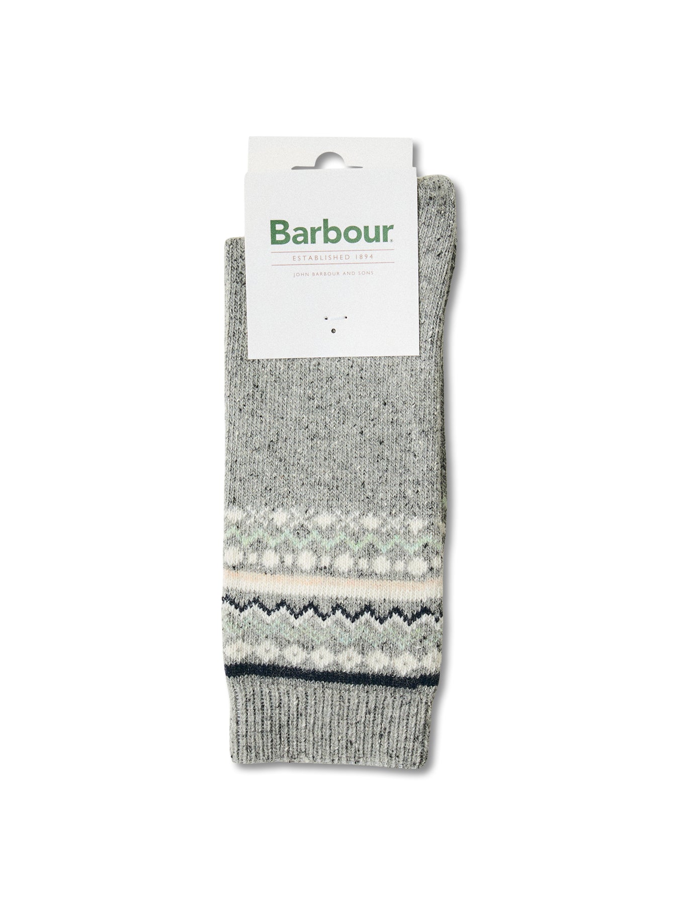 Anaise Fair Isle Socks Grey