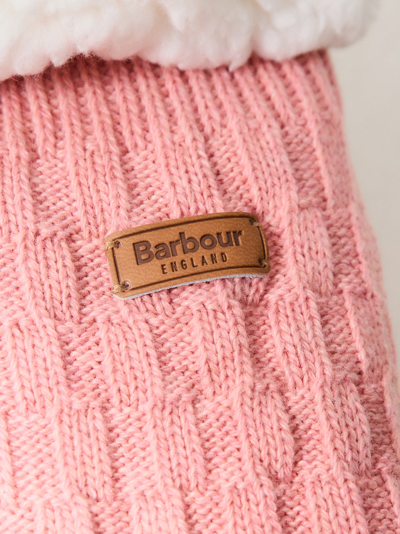 Cable Knit Lounge Socks Dusty Pink