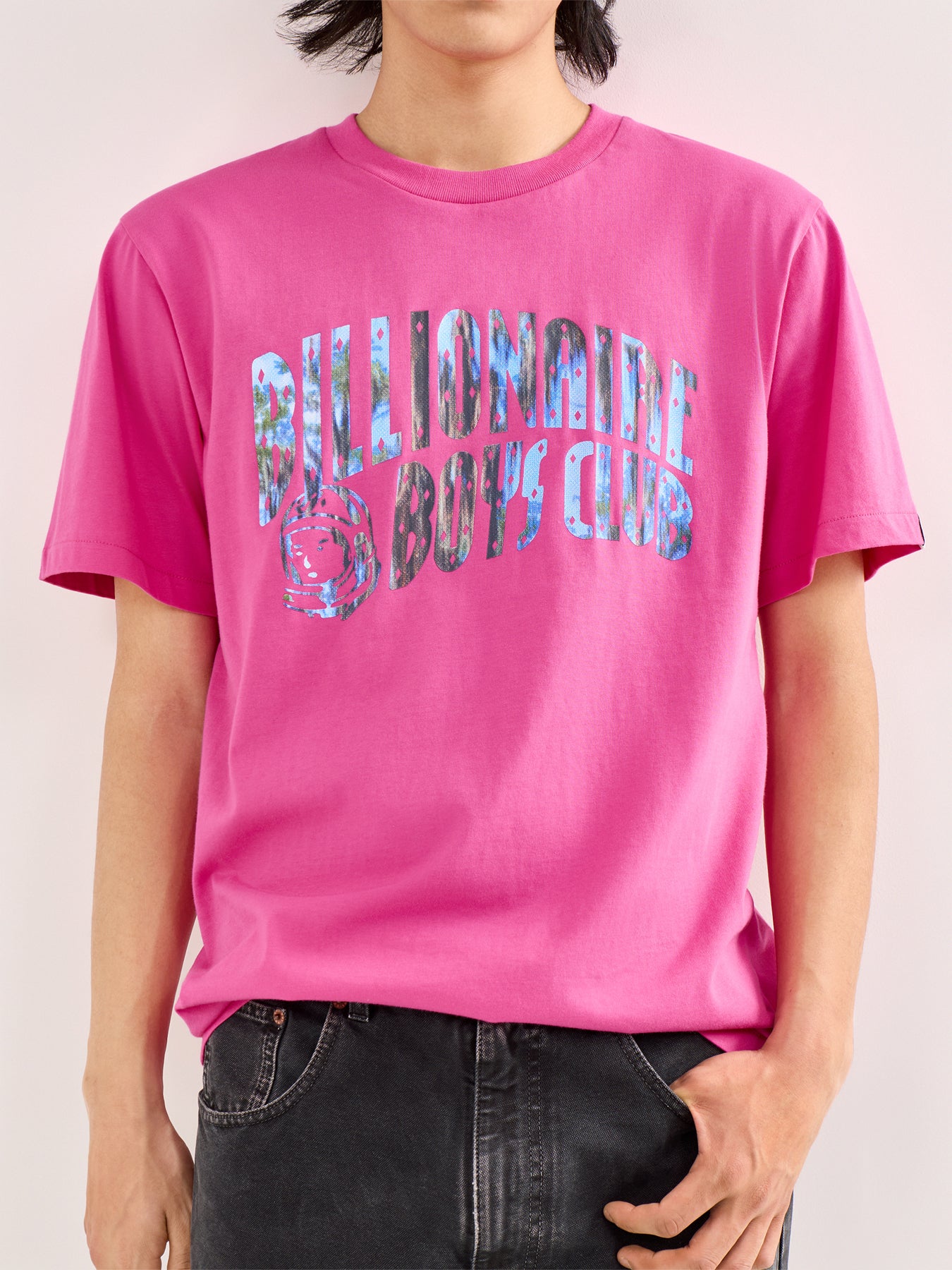 Bayou Fill Arch Logo T-Shirt Pink