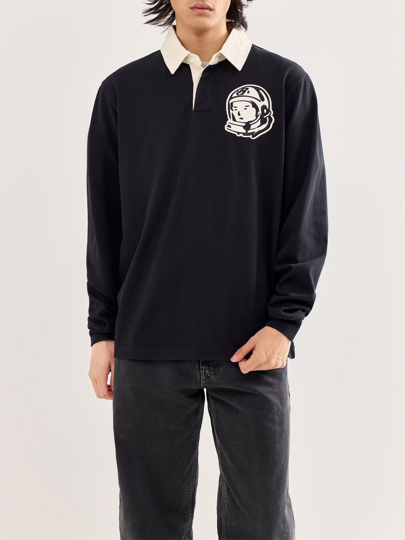 Astro Patch Rugby Shirt Black