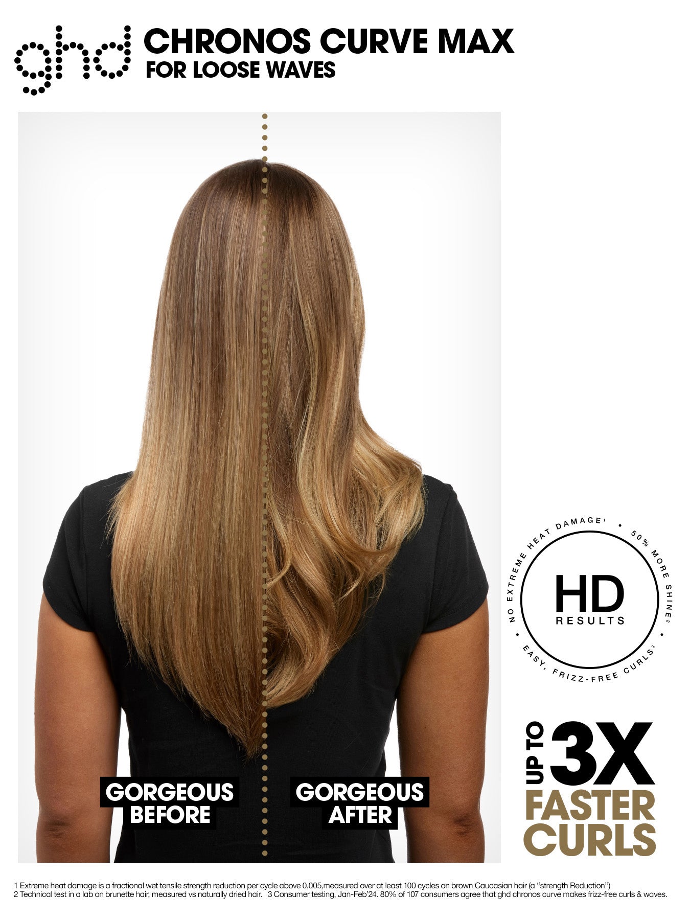 Chronos Curve Max Wand - 38mm Hair Curler